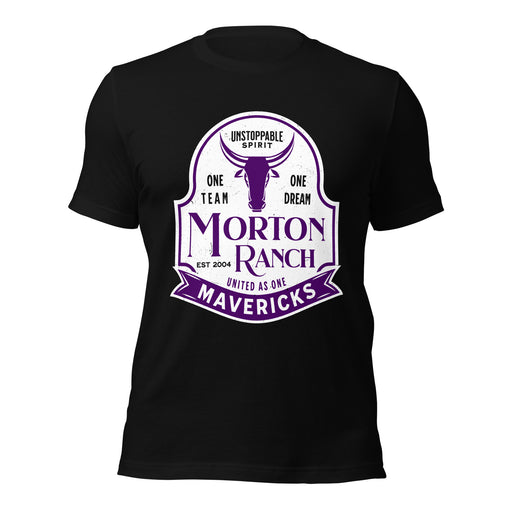 Morton Ranch High School Mavericks Premium Black Unisex T-shirt 219