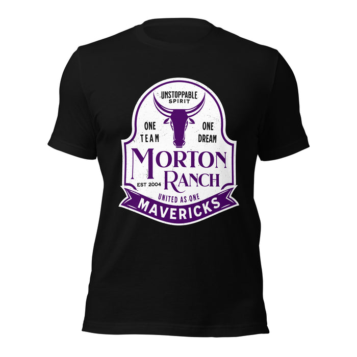 Morton Ranch High School Mavericks Premium Black Unisex T-shirt 219