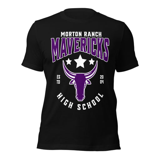 Morton Ranch High School Mavericks Premium Black Unisex T-shirt 213