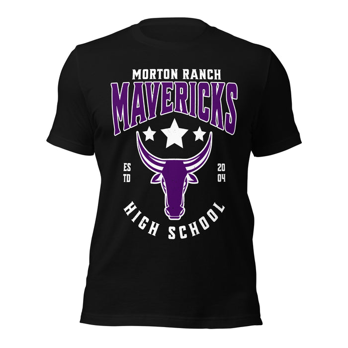 Morton Ranch High School Mavericks Premium Black Unisex T-shirt 213