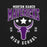 Close-up view of Morton Ranch High School Mavericks Premium Black Unisex T-shirt 213