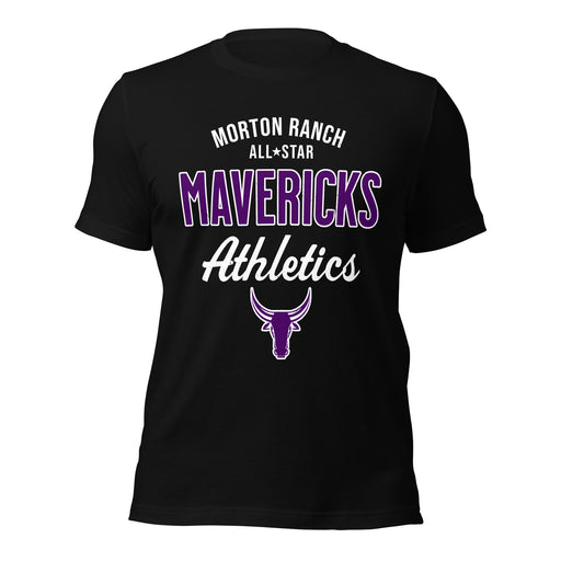 Morton Ranch High School Mavericks Premium Black Unisex T-shirt 034