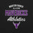 Close-up view of Morton Ranch High School Mavericks Premium Black Unisex T-shirt 034