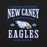 Close-up view of New Caney High School Eagles Black Premium Unisex T-shirt 230