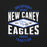 Close-up view of New Caney High School Eagles Black Premium Unisex T-shirt 210