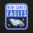 Close-up view of New Caney High School Eagles Black Premium Unisex T-shirt 001
