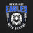 Close-up view of New Caney High School Eagles Black Premium Unisex T-shirt 204