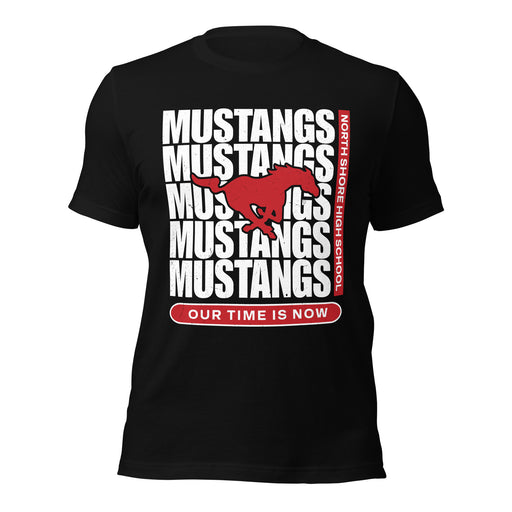 North Shore High School Mustangs Black Premium Unisex T-shirt 235