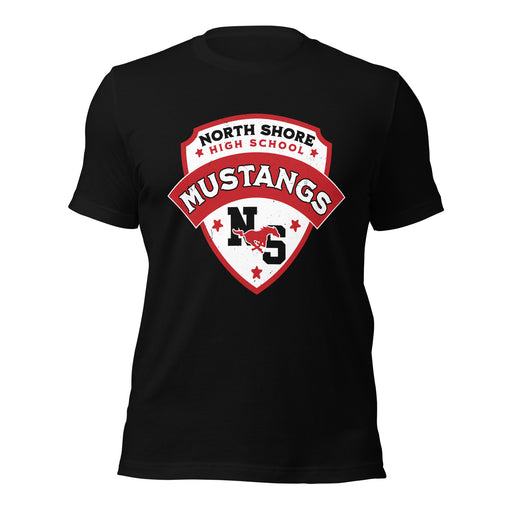 North Shore High School Mustangs Black Premium Unisex T-shirt 221