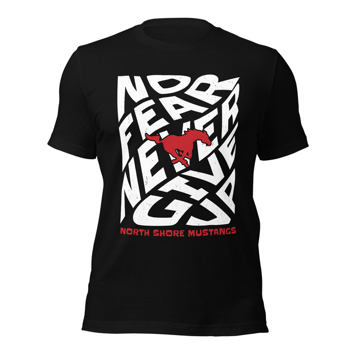 North Shore High School Mustangs Black Premium Unisex T-shirt 236