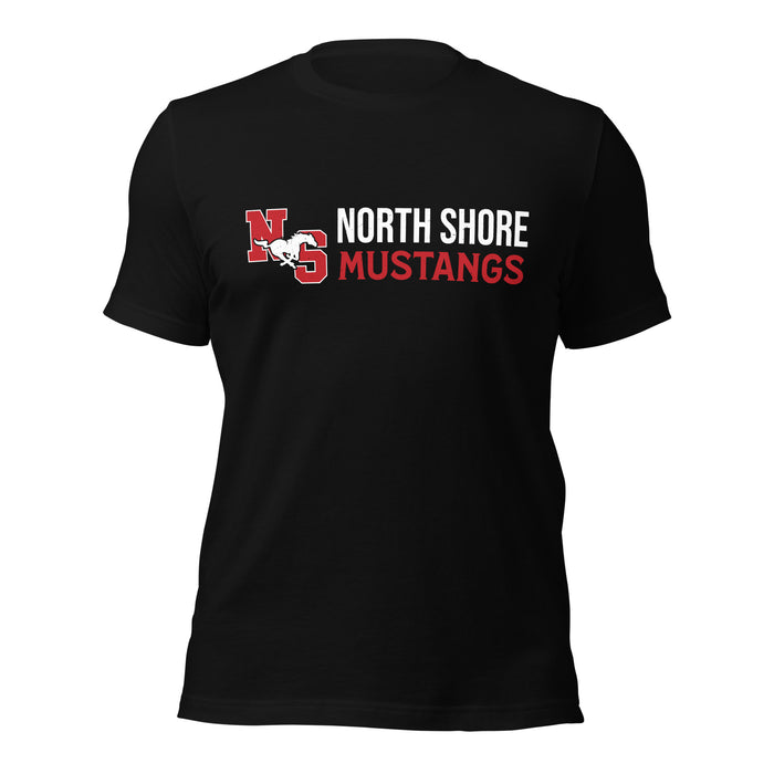 North Shore High School Mustangs Black Premium Unisex T-shirt 200