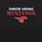 Close-up view of North Shore High School Mustangs Black Premium Unisex T-shirt 017