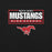 Close-up view of North Shore High School Mustangs Black Premium Unisex T-shirt 049