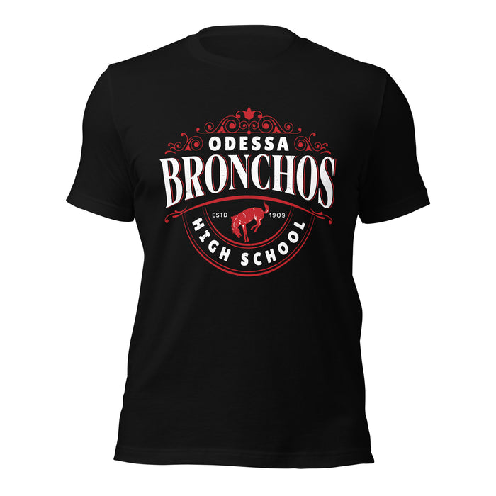 Odessa High School Bronchos Black Premium Unisex T-shirt 211