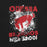 Close-up view of Odessa High School Bronchos Black Premium Unisex T-shirt 205