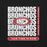 Close-up view of Odessa High School Bronchos Black Premium Unisex T-shirt 235