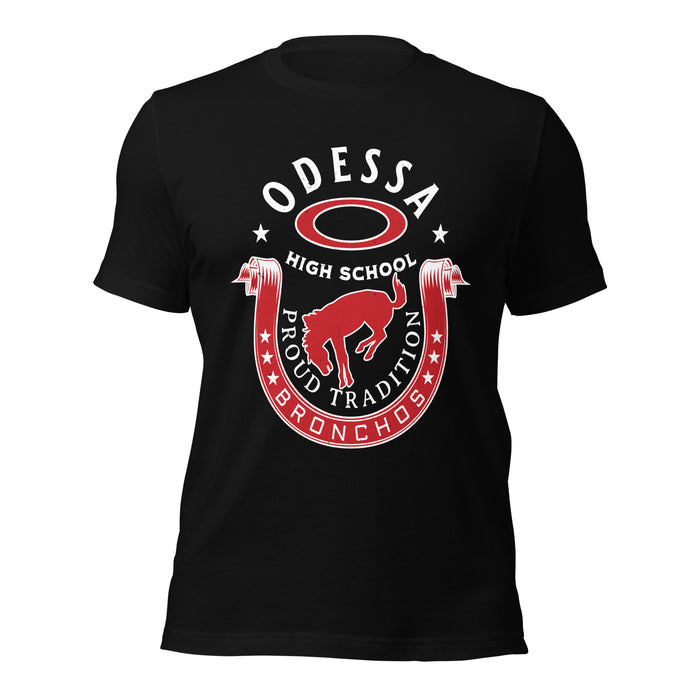 Odessa High School Bronchos Black Premium Unisex T-shirt 229