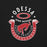 Close-up view of Odessa High School Bronchos Black Premium Unisex T-shirt 229