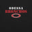 Close-up view of Odessa High School Bronchos Black Premium Unisex T-shirt 017