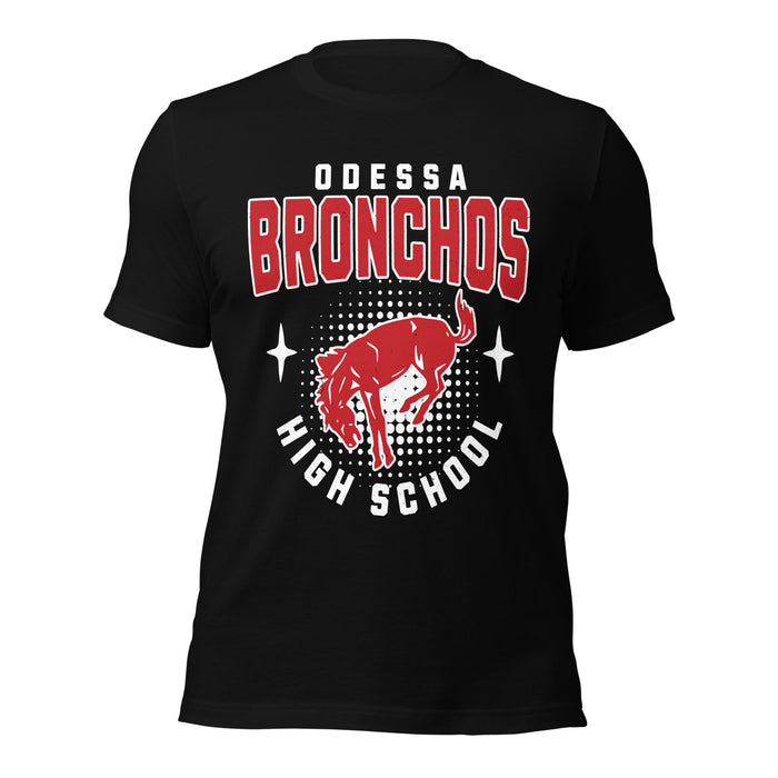 Odessa High School Bronchos Black Premium Unisex T-shirt 204