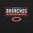 Close-up view of Odessa High School Bronchos Black Premium Unisex T-shirt 049