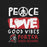 Black t-shirt with 'Peace Love Good Vibes Porter High School' text and logo. - premium t-shirt design 240