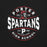 Close-up view of Porter High School Spartans Black Premium Unisex T-shirt 218