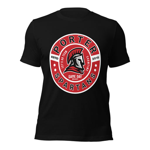 Porter High School Spartans Black Premium Unisex T-shirt 239