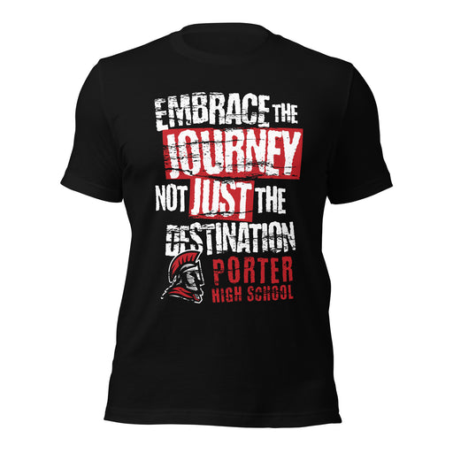 Porter High School Spartans Black Premium Unisex T-shirt 232