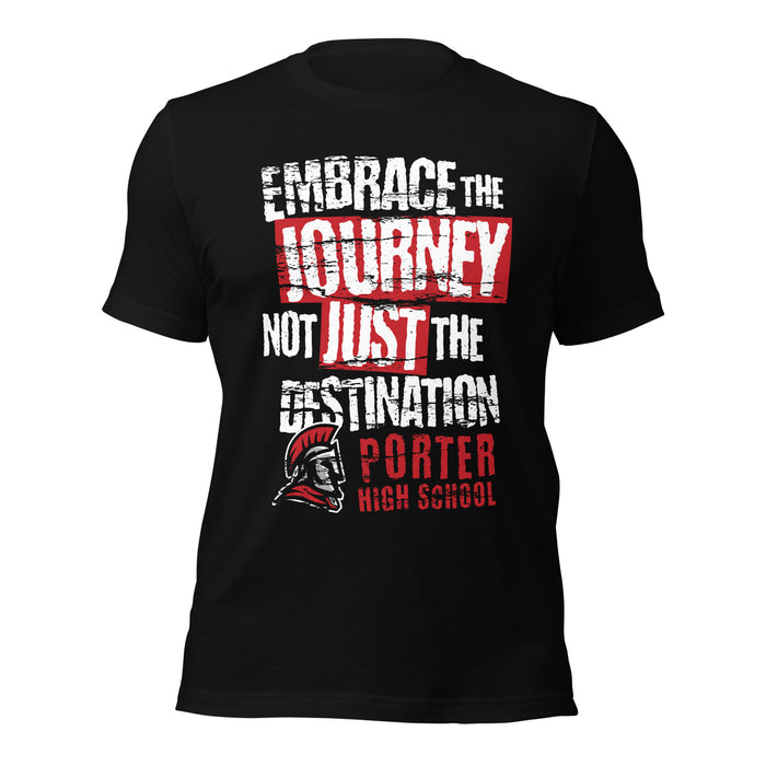Porter High School Spartans Black Premium Unisex T-shirt 232