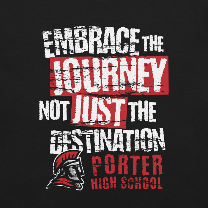 Motivational quote with a school logo on a black background  premium t-shirt design 232