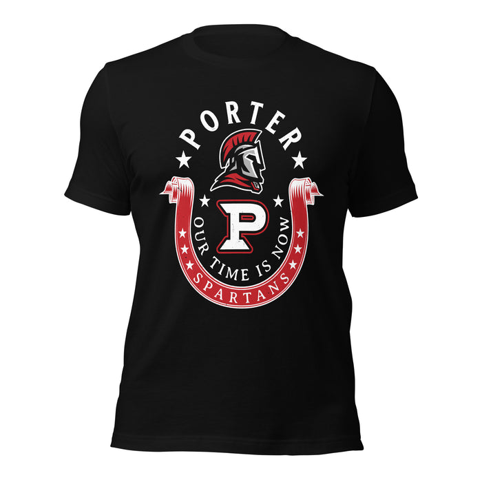 Porter High School Spartans Black Premium Unisex T-shirt 229