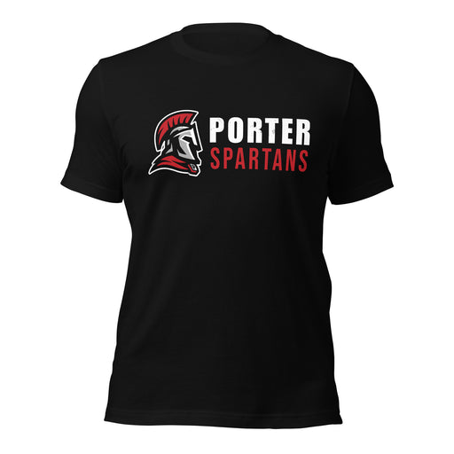 Porter High School Spartans Black Premium Unisex T-shirt 200