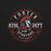Logo of the Porter Athletic Department Spartans High School on a black background - premium t-shirt design 201