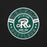 Circular logo with 'Reagan Rattlers' text and design on a black background - premium t-shirt design 239