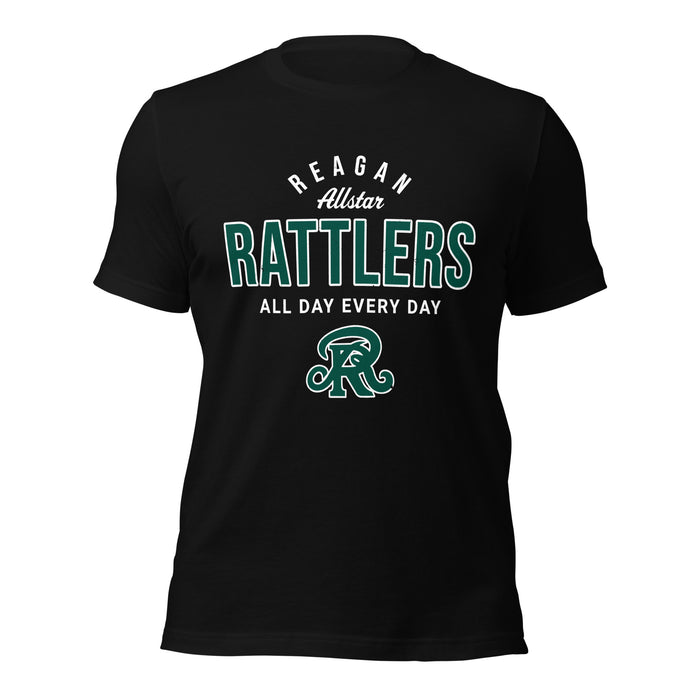 Reagan High School Rattlers Black Premium Unisex T-shirt 040