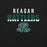 Reagan Rattlers logo with gradient text on a black background - premium t-shirt design 024