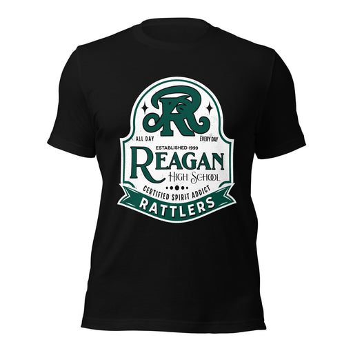 Reagan High School Rattlers Black Premium Unisex T-shirt 219