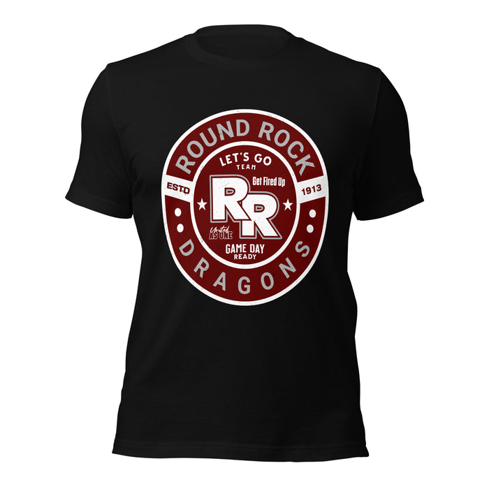 Round Rock High School Dragons Black Premium Unisex T-shirt 239