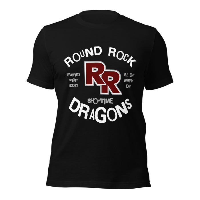 Round Rock High School Dragons Black Premium Unisex T-shirt 228