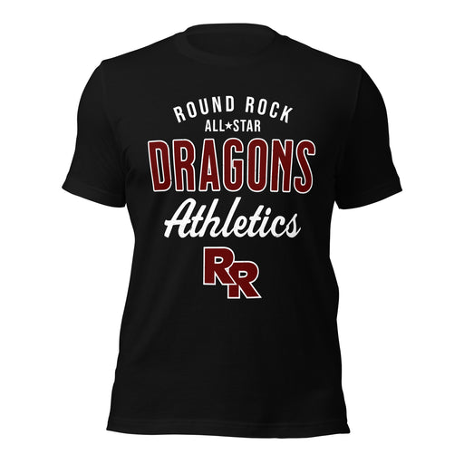 Round Rock High School Dragons Black Premium Unisex T-shirt 034