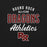 Close-up view of Round Rock High School Dragons Black Premium Unisex T-shirt 034
