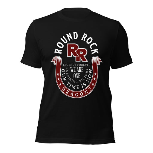 Round Rock High School Dragons Black Premium Unisex T-shirt 229