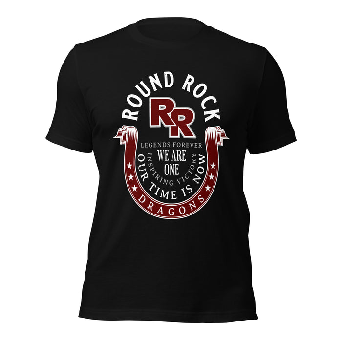 Round Rock High School Dragons Black Premium Unisex T-shirt 229