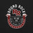 Close-up view of Round Rock High School Dragons Black Premium Unisex T-shirt 229