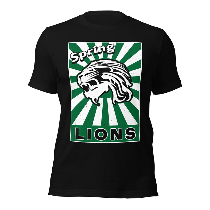Spring High School Lions Black Premium Unisex T-shirt 226