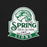 Close-up view of Spring High School Lions Black Premium Unisex T-shirt 219