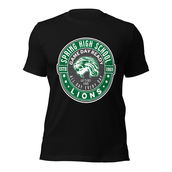 Spring High School Lions Black Premium Unisex T-shirt 224