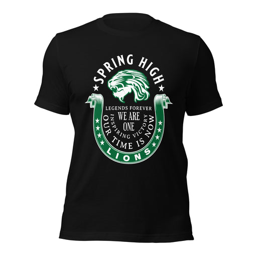 Spring High School Lions Black Premium Unisex T-shirt 229