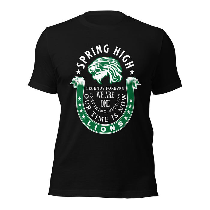 Spring High School Lions Black Premium Unisex T-shirt 229